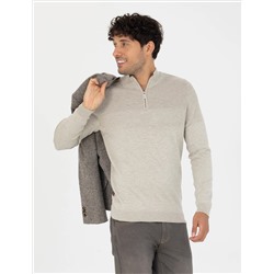 Песчанный меландж Слим Fit Fit Zippered