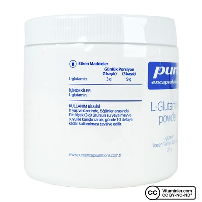 Pure Encapsulations Порошок L-глютамина 227 гр