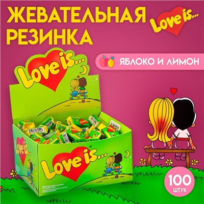 Жевательная резинка Love is «Яблоко и лимон», 4,2 г