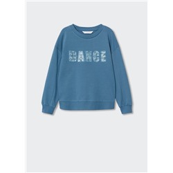 Sudadera mensaje bordado -  Niña | MANGO OUTLET España