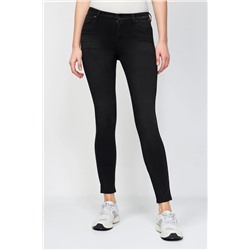 Pantalón skinny fit de tiro alto Stella - Negro
