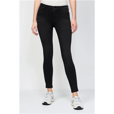 Pantalón skinny fit de tiro alto Stella - Negro