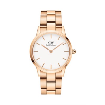 Reloj de acero Iconic Link - 36 mm - Rosa dorado y blanco