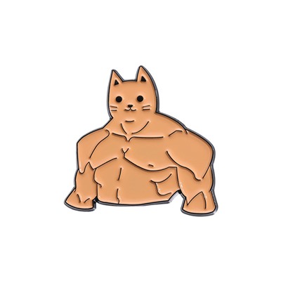 Металлический значок "Котя Качок"