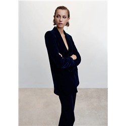 Americana traje terciopelo -  Mujer | MANGO OUTLET España
