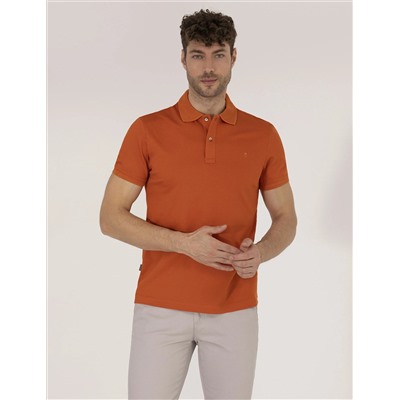 Коричневый обычный подсадка Polo Yaka Mercerized T -For