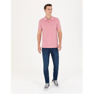 Pink Slim Fit Polo Yaka T -For
