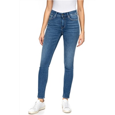 Vaquero skinny fit de tiro alto Luzien - Azul