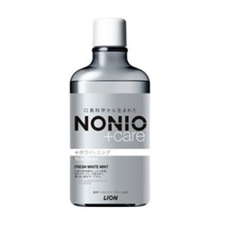 LION Ежедневный зубной ополаскиватель "Nonio + Care" с длительной защитой от неприятного запаха (с отбеливающим действием и освежающим ароматом фруктов и мяты) 600 мл / 12