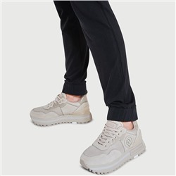 Zapatillas - cuero vuelto - topo claro - Suela: 4 cm