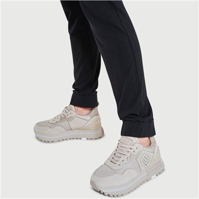 Zapatillas - cuero vuelto - topo claro - Suela: 4 cm
