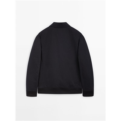 Chaqueta con algodón bolsillos