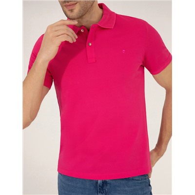 Pink Slim Fit Polo Yaka Mercerized T -For
