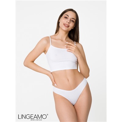 Трусы женские стринги Lingeamo белые ЛС-18 (1)