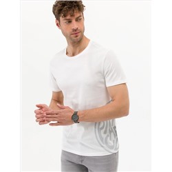 Ekru Slim Fit Printed Bike Bike T -For