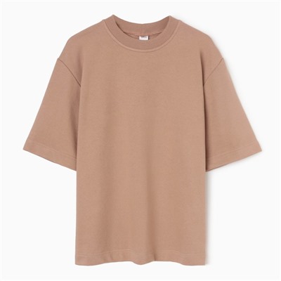 Футболка мужская из органического хлопка MINAKU REGULAR FIT: цвет бежевый, р-р 50