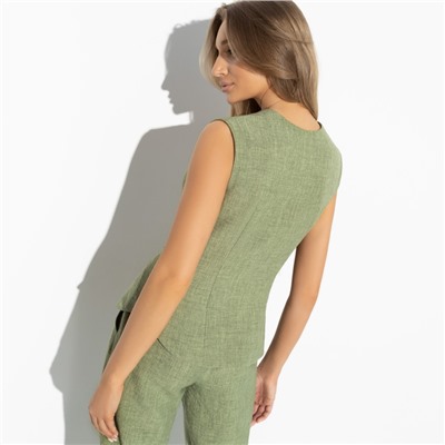 Жилет, Стильная львица (green)