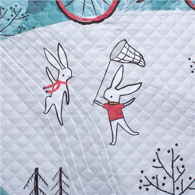 Покрывало "Этель" 2 сп Brave bear, 180*220 см, микрофибра