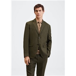 Americana traje slim fit lino -  Hombre | MANGO OUTLET España