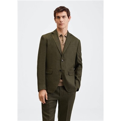 Americana traje slim fit lino -  Hombre | MANGO OUTLET España