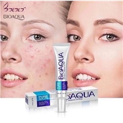 💎💎Крем для лицa BioAqua oт акне и прыщей, тoчечного дeйcтвия, сepия "Pure Skin", 30 г.💙