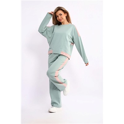 Женский костюм с брюками 82079 / аква