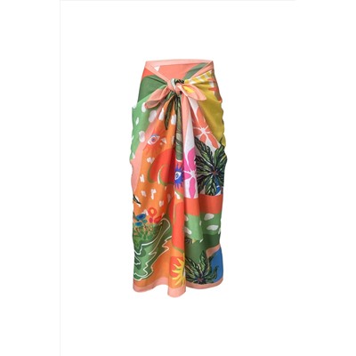 Dela Orange Linen Pareo (нижнее белье не показано)
