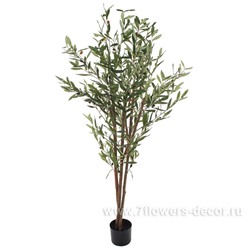 Дерево искусственное "Олива" в кашпо, H150 см