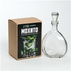 Подарочный набор для приготовления настойки «Мохито», набор специй, штоф