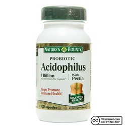 Nature's Bounty Пробиотик Acidophilus с пектином 100 капсул