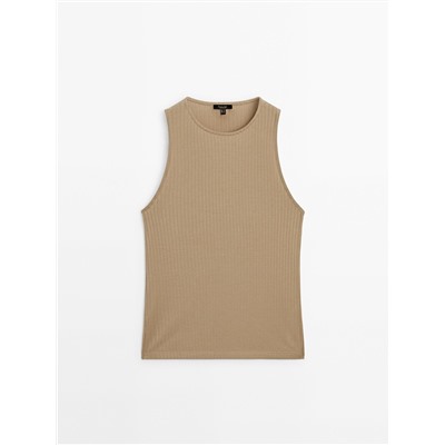 Camiseta canalé mezcla lyocell