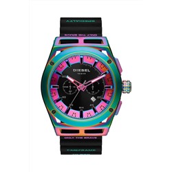Reloj de cuarzo de silicona - 
Cronógrafo - Negro