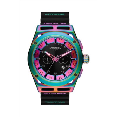 Reloj de cuarzo de silicona - 
Cronógrafo - Negro