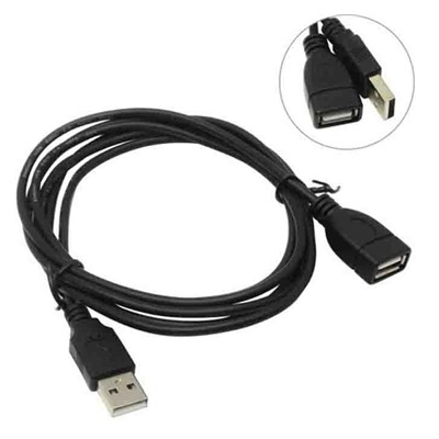 Кабель-удлинитель USB мама - USB папа ENERGY POWER (черный) 1,5м