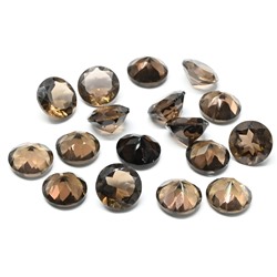 Кабошон из раухтопаза круг гр.10мм, 3,10ct.