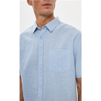 Рубашка к/р лен Р411-04100 jeans