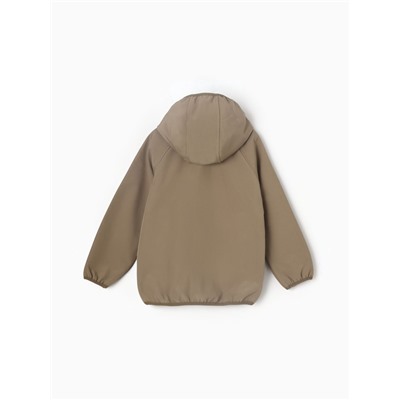 Ветровка демисезонная для девочек MINAKU из Softshell на флисе, непромокаемая, хинди, рост 110 см