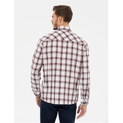 Bordeaux Comfort Fit рубашка с длинным рукавом