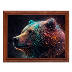 POSG-0287 Постер в рамке 23x17см Медведь