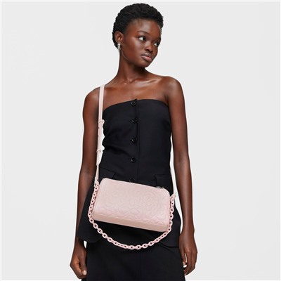Bolso bandolera Greta - cuero - rosa pálido