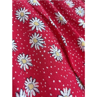 Юбка-шорты с рюшами в милый принт с ромашками, экспорт 🌼Pep*e Jean*s   Модель лето 2024
