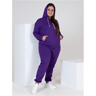 Женский костюм из футера 2х-нитка М-859 / Фиолетовый
