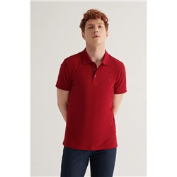 Burgundy 100 %хлопковое прохладное поло