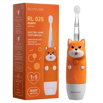 Электрическая зубная щетка Revyline RL 025 Baby Puppy Оранжевая