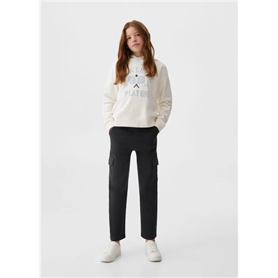 Pantalón cargo cintura elástica
