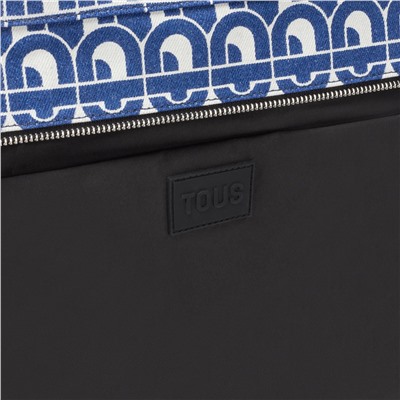 Bolso capazo Tous Manifesto - azul y blanco
