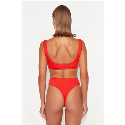 Красный бикини-топ без косточек TBESS23BU00346
