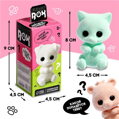 Игрушка - сюрприз Funny Box «Пушистые зверята»: фигурка, наклейки, МИКС