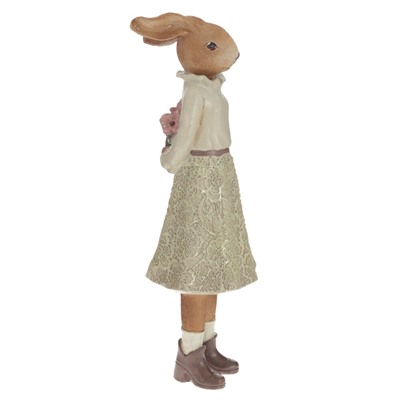 Фигурка декоративная "Заяц", L11,5 W12 H33 см, 2в.