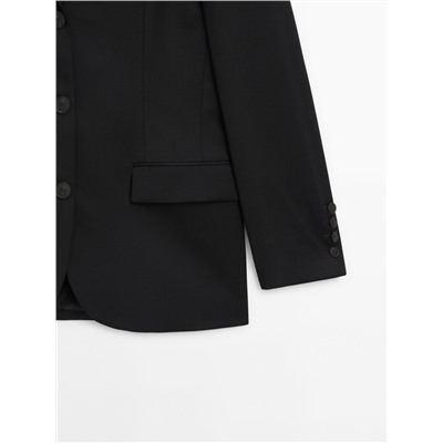 Americana traje mezcla lana